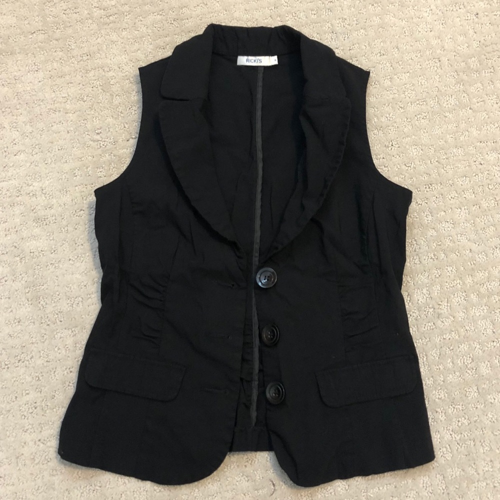 LAST CHANCE! Ricki’s Black Button Up Vest